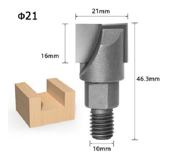 fresas brocas 21mm