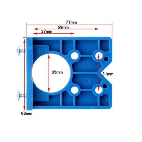 Plantilla + Broca Fostner De 35mm Instalación Bisagras 88mm